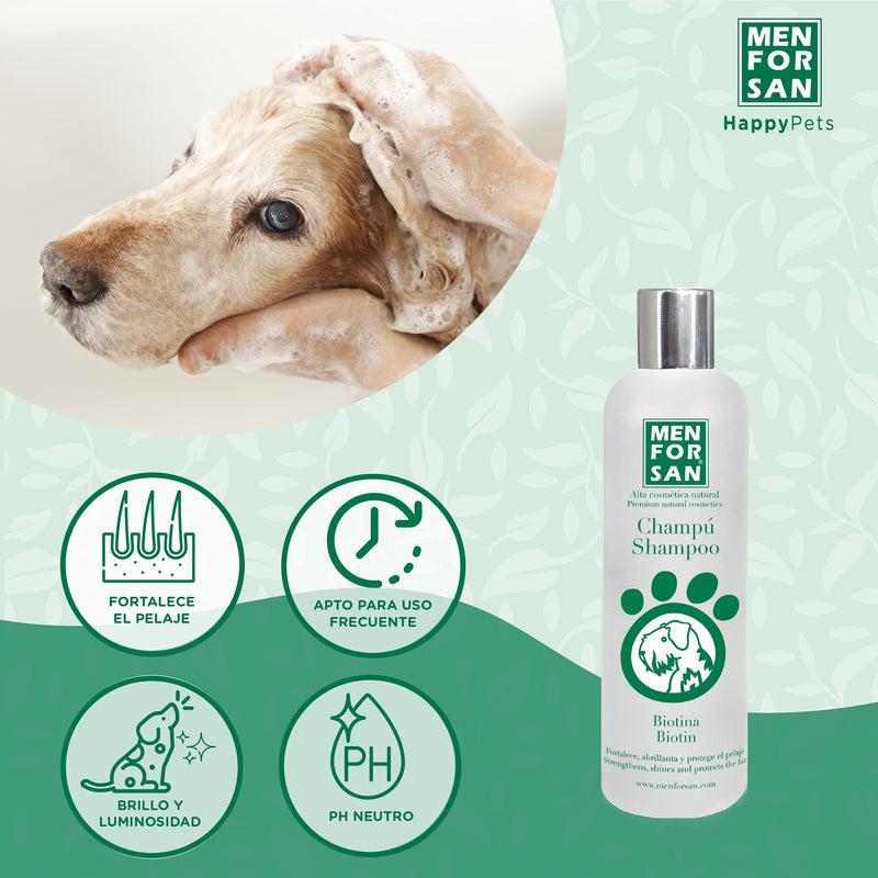 Menforsan Biotin dog shampoo 300 ml - PawsPlanet Australia