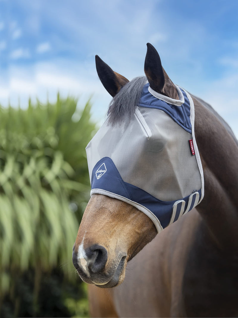 LeMieux Horse Armour Shield Standard Mask in Grey - Breathable Bamboo Lining - UV Protection - XS - PawsPlanet Australia