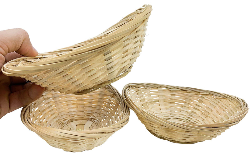 [Australia] - Bonka Bird Toys 3142 3143 Pk3 Small Medium Bamboo Basket Nests Pk3 Medium 