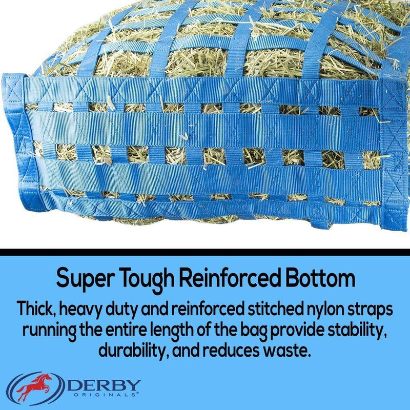Derby Originals Supreme Patented Four Sided Slow Feed Horse Hay Bag Black - PawsPlanet Australia
