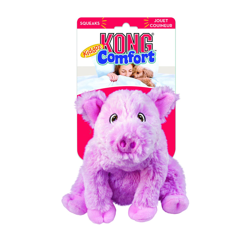 KONG - Comfort Kiddos Pig - Fun Plush Dog Toy with Removable Squeaker - For Small Dogs - PawsPlanet Australia