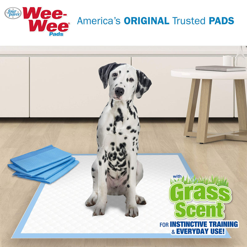 Four Paws Wee-Wee Grass Scented Puppy Pad 10 Count - PawsPlanet Australia