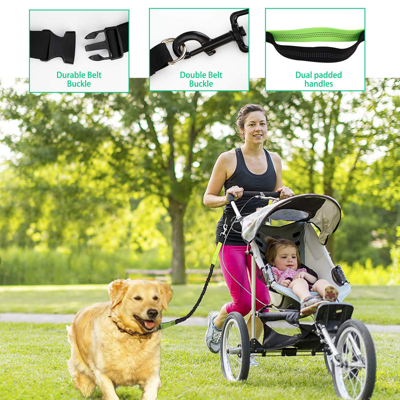 GUIFIER Hands Free Dog Running Lead with Wide Back Support Belt, Great Leash for Handsfree Running , Jogging or Walking with Dogs - PawsPlanet Australia