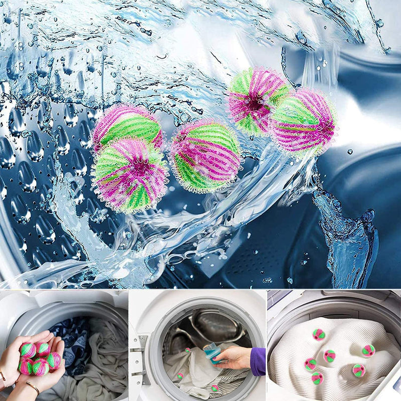HNYGS-EU Pet Hair Remover Washing Machine, Pack of 8 Laundry Hair Catcher Washing Machine Lint Remover Reusable Animal Fur Washer Catcher Hair Remover for Laundry Clothes - PawsPlanet Australia
