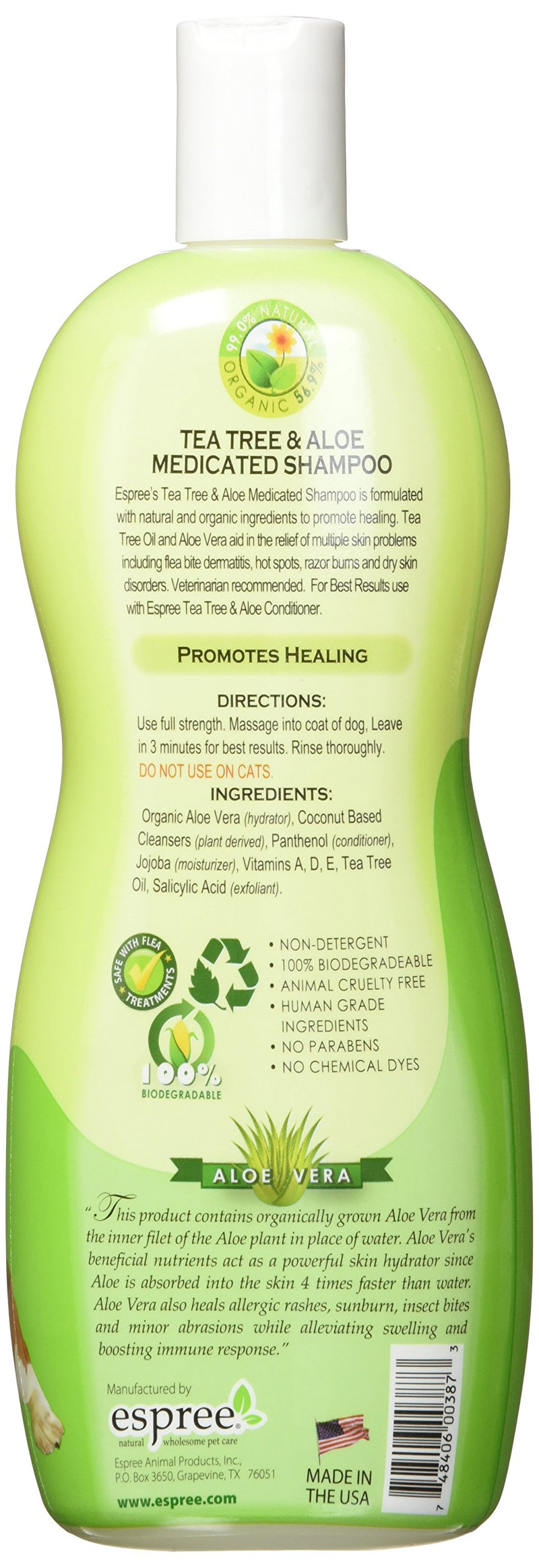 [Australia] - Espree Natural Tea Tree and Aloe Medicated Shampoos and Conditioners 20 Ounce 