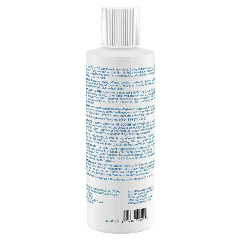 [Australia] - Virbac Epi-Soothe Cream Rinse Pet Conditioner 16 Ounce 