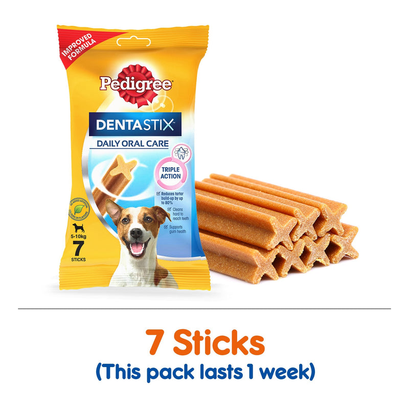 Pedigree Dentastix Small Dog Dental Chews - 7 Sticks(Pack of 10) - PawsPlanet Australia