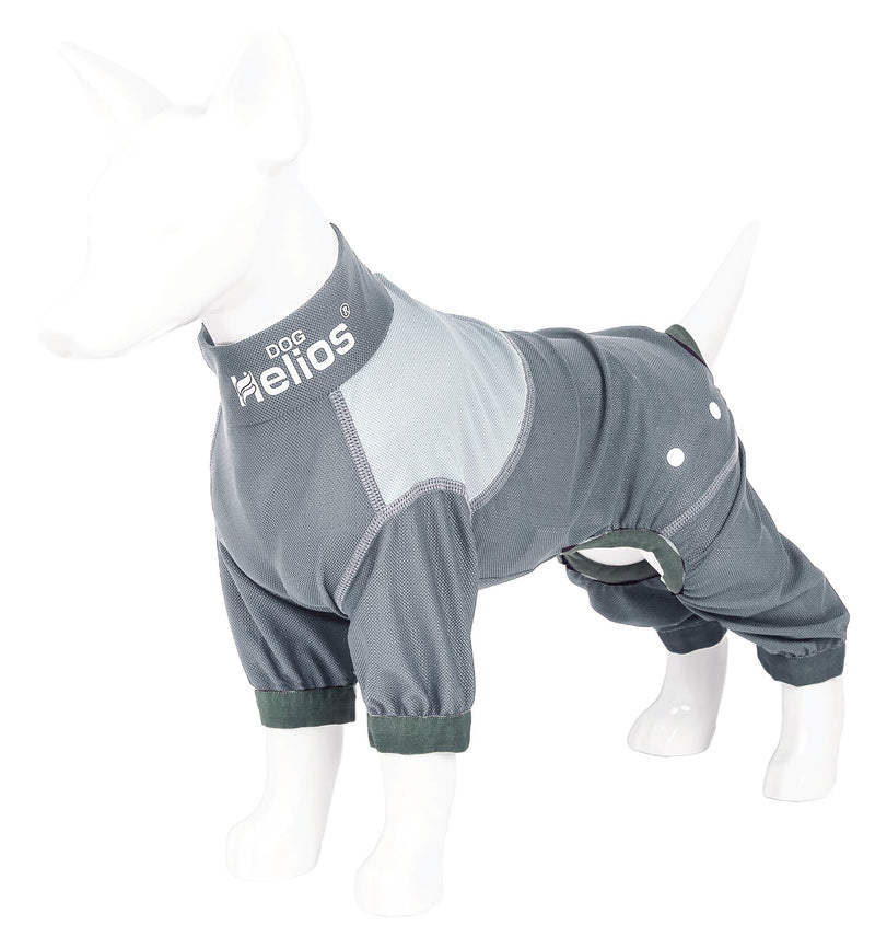 [Australia] - Dog Helios 'Tail Runner' Lightweight 4-Way-Stretch Breathable Full Bodied Performance Dog Track Suit X-Large Grey 