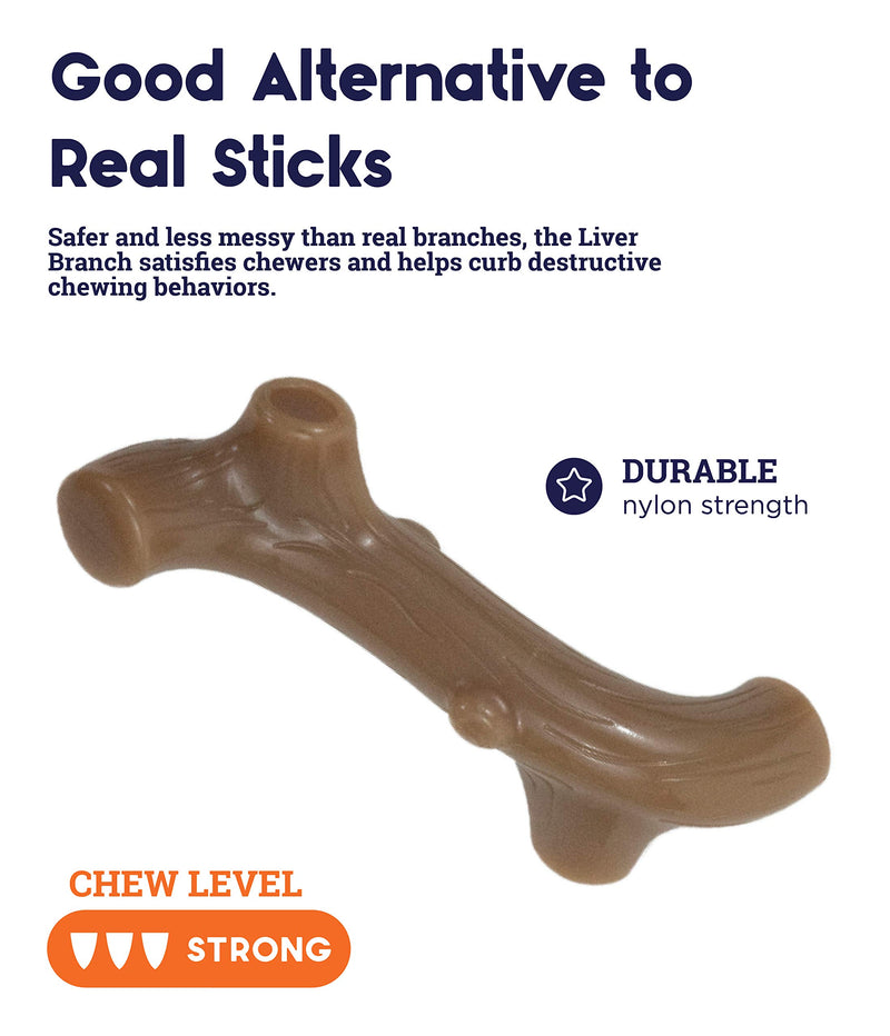 [Australia] - Petstages Liver Branch Stick Nylon Dog Chew Toy, Small 