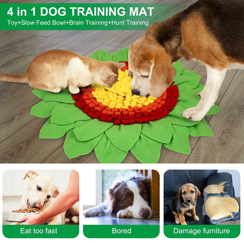 Snuffle Mat for Dogs and cats, Pet Interactive Nosework Feeding Game, Puzzle Toy for Small Medium Dog Encourages Natural Foraging Skills Travel Use, Indoor and Outdoor Treat Dispenser Stress Relief - PawsPlanet Australia