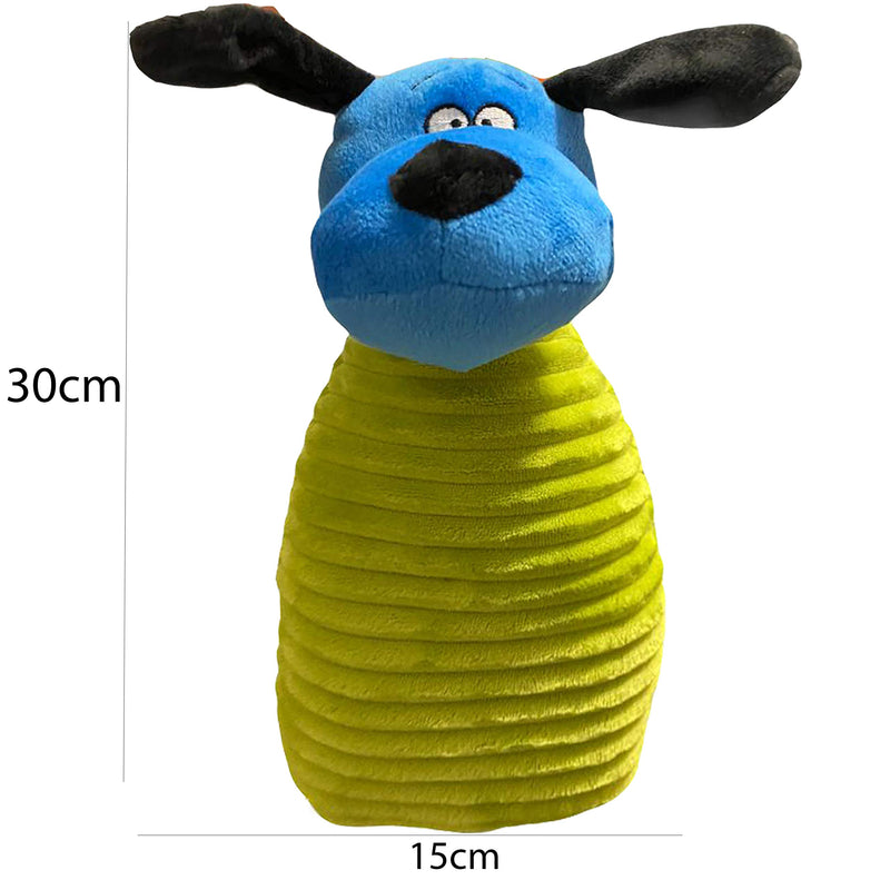 Dog Interactive Pet Plush Chew Toy Squeak Honking Dog Toys Doggy Puppy Gift Large Toy (Yellow Lime) Yellow Lime - PawsPlanet Australia