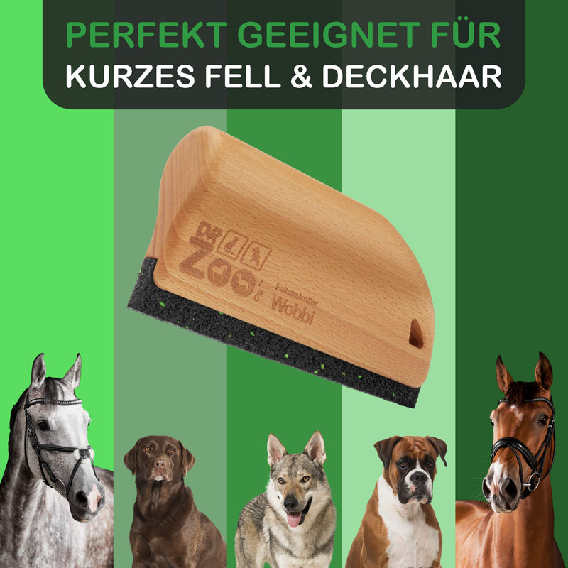 DR Zoo fur scraper Wobbi - The soft fur change helper, as a dog & horse brush, curry comb or accessory for your horse. For horses - PawsPlanet Australia