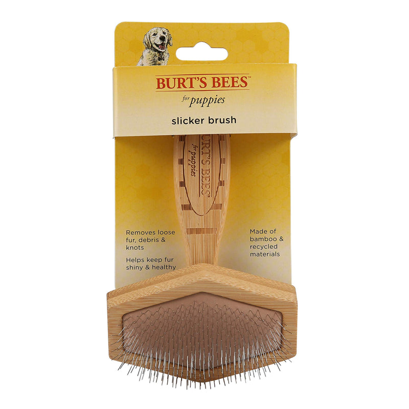 [Australia] - Burt's Bees for Dogs Double Sided Pin & Hemp Bristle Dog Brush One Size Puppy Slicker Brush 