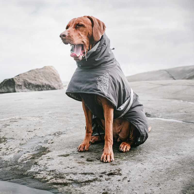 Hurtta Extreme Warmer, Dog Winter Jacket, Granite, 26 in - PawsPlanet Australia