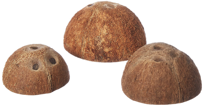 Trixie Three Coconut Hideaway Home, 10 x 12 x 8 cm, Pack of 3 - PawsPlanet Australia