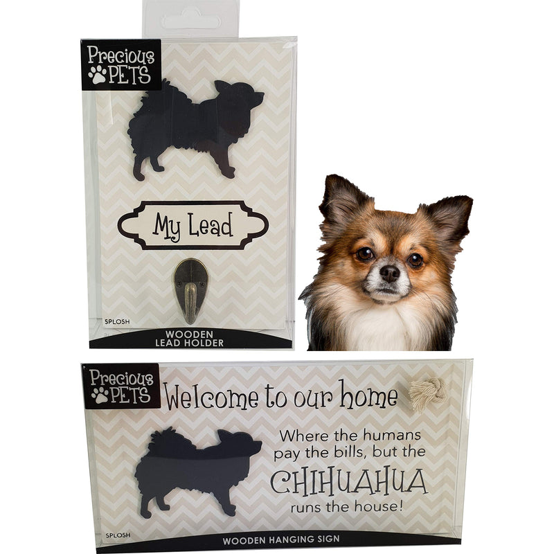 PRECIOUS PETS DOG PLAQUE AND DOG LEAD HOOK PACK, CHIHUAHUA, FUNNY SIGNS, DOG MUM GIFTS, DOG ACCESSOR - PawsPlanet Australia