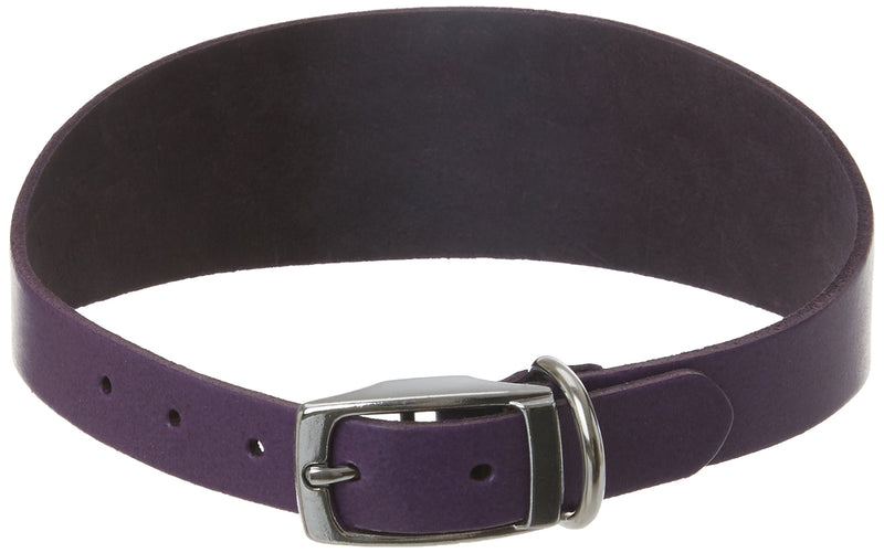 BBD PET PRODUCTS Lurcher Leather Collar, Purple - PawsPlanet Australia