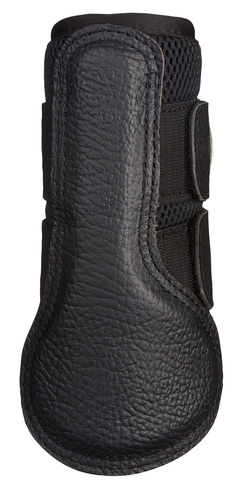 LeMieux ProSport Mesh Brushing Horse Boots with Perforated Inner Lining, Protective Grained PU Leather Palm & Strap - Equestrian Footwear S Black - PawsPlanet Australia