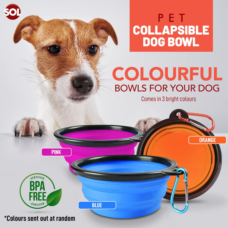 2pk Collapsible Dog Bowl | Portable Dog Water Bowl | Travel Dog Bowl | Portable Dog Bowl | Collapsible Bowl | Dog Travel Bowl | Collapsable Dogs Drinking Bowl | Foldable Dog Bowl | Pop Up Dog Bowls - PawsPlanet Australia