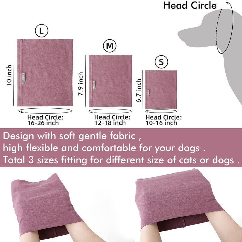 Dog Ear Covers Grooming Dog Ear Muffs Head Protection for Anxiety Relief and Calming Noise Reduction Hoodie for Small Medium Large Dogs Cats Purple - PawsPlanet Australia