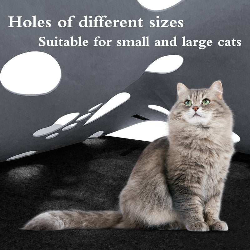 Cat toys and scratching mat, cat felt tunnel, play tunnel and lying mat for sleeping area, for intelligent play with your big cat and kitten - PawsPlanet Australia