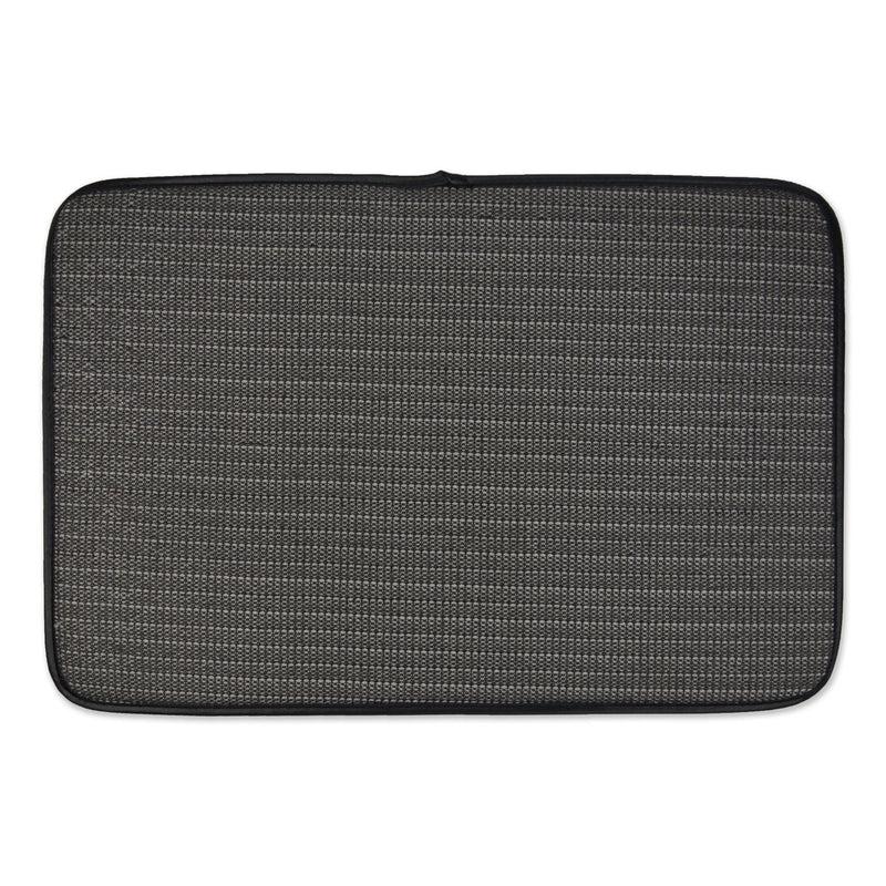 [Australia] - Bone Dry Machine Washable, Ultra Absorbent Pet Mat Lattice Gray Small 