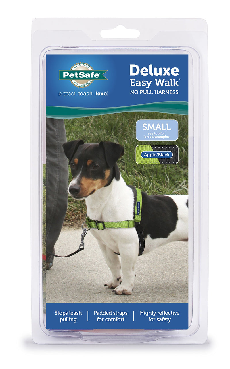 PetSafe Easy Walk Deluxe Dog Harness, No Pull Dog Harness – Perfect for Leash & Harness Training – Stops Pets from Pulling and Choking on Walks – Works with Small, Medium and Large Dogs Apple - PawsPlanet Australia