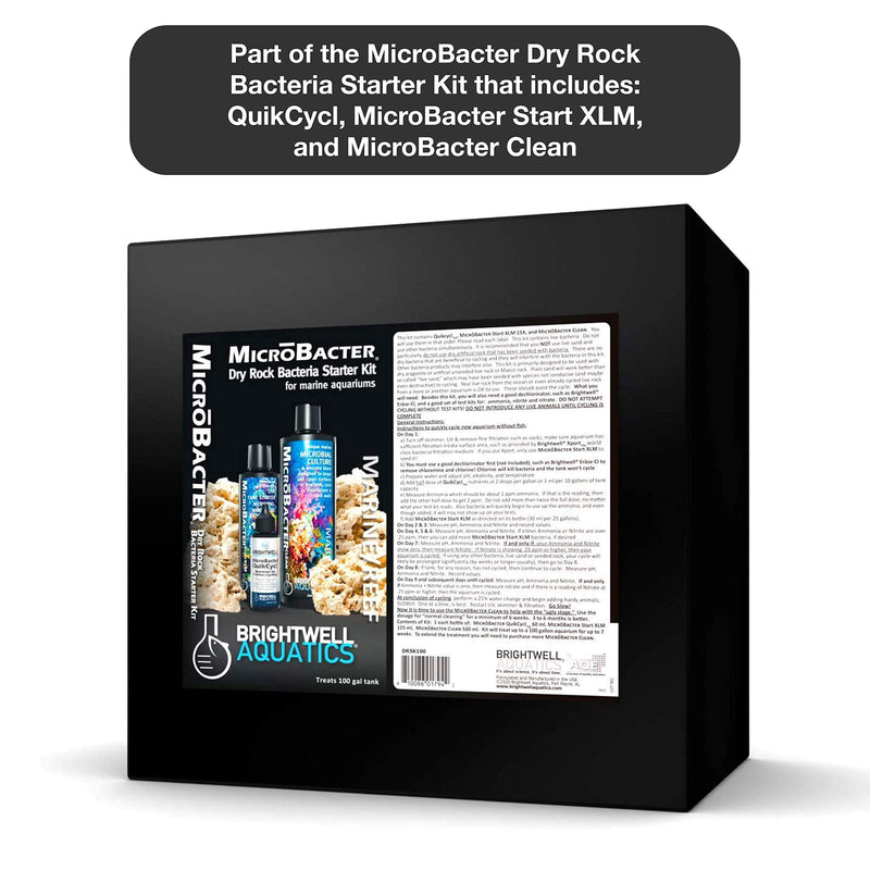 [Australia] - Brightwell Aquatics MicroBacter QuikCycl - Nutrients for Fishless Cycling & Establishes Nitrifying Bacteria Beds in Freshwater and Marine Aquariums 60-ML 