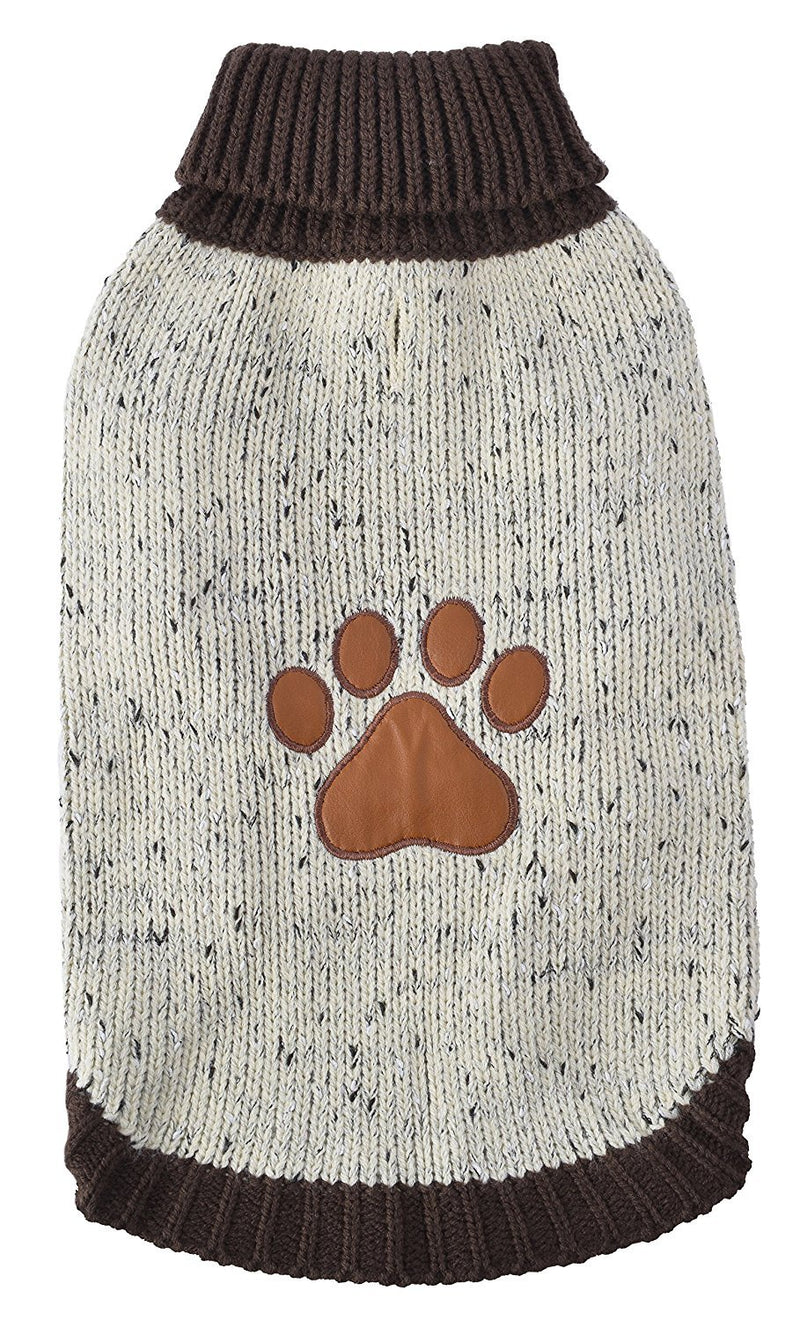 [Australia] - BINGPET Turtleneck Dog Sweater Paw M 