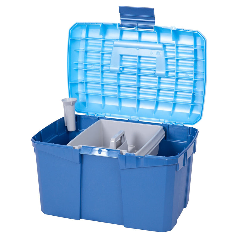 HySHINE Tack Box - Silver/Raspberry - Horse Equestrian Tack - PawsPlanet Australia