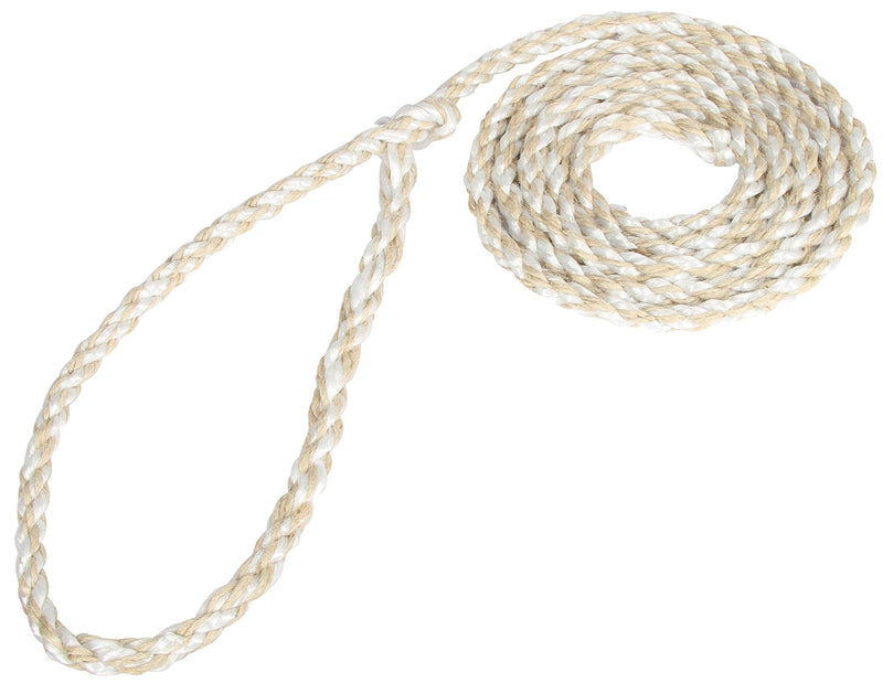 Kerbl 295353/5 livestock transport rope with large loop, 3.20 m, pack of 5 large loops natural - PawsPlanet Australia
