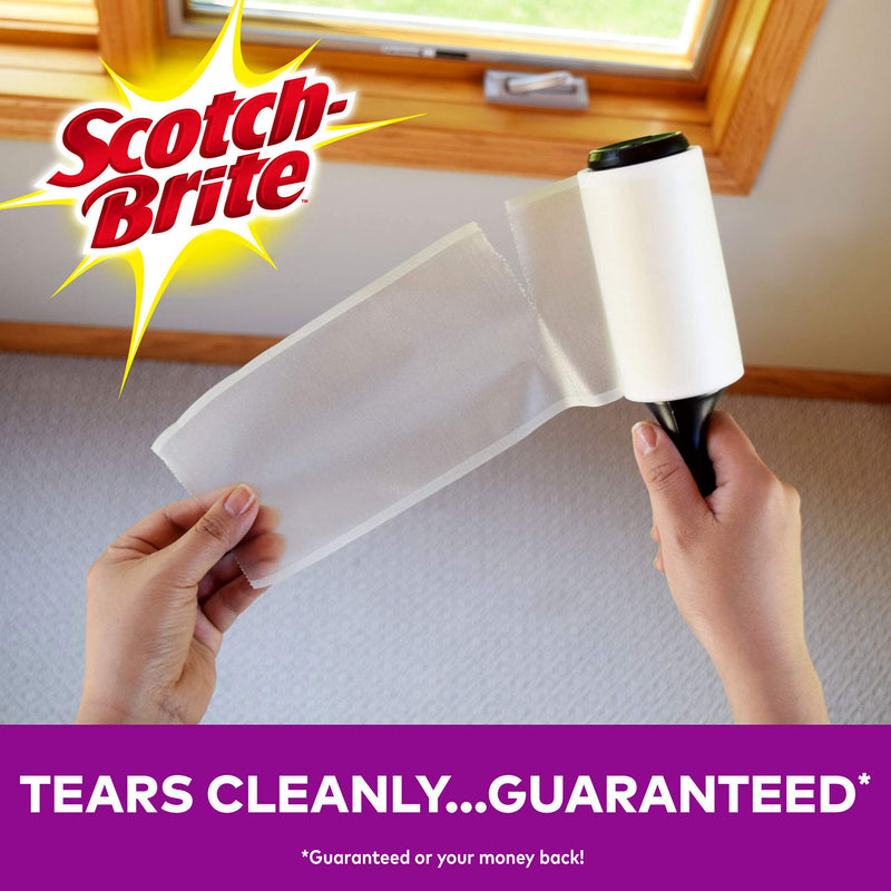 [Australia] - Scotch-Brite Pet Hair & Lint Roller, Works Great on Dog, cat, and Other Animal Hair, Sticky, 70 Sheets 