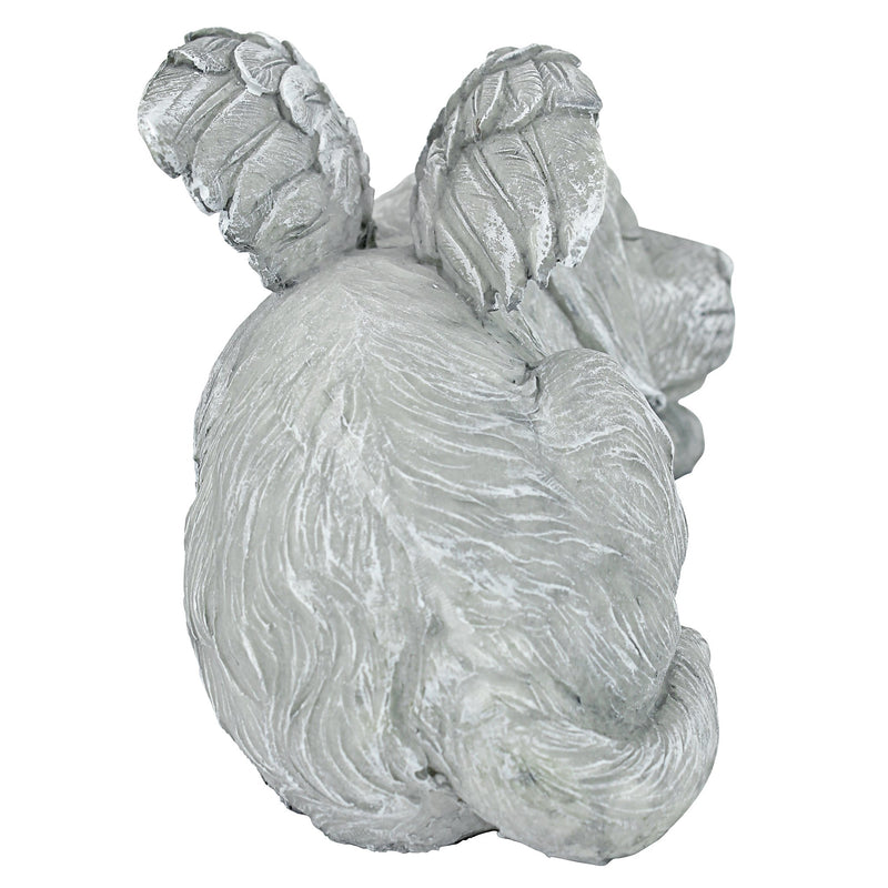 Design Toscano QL6079 Dog Angel Pet Memorial Grave Marker Tribute Statue, 25.5 cm, Polyresin, Stone Finish - PawsPlanet Australia