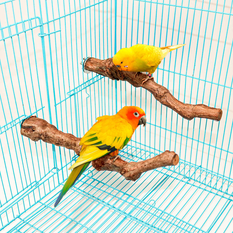 Bird Perch Stands Natural Grapevine Bird Cage Perch for Parrot Cage Accessories style-1 - PawsPlanet Australia