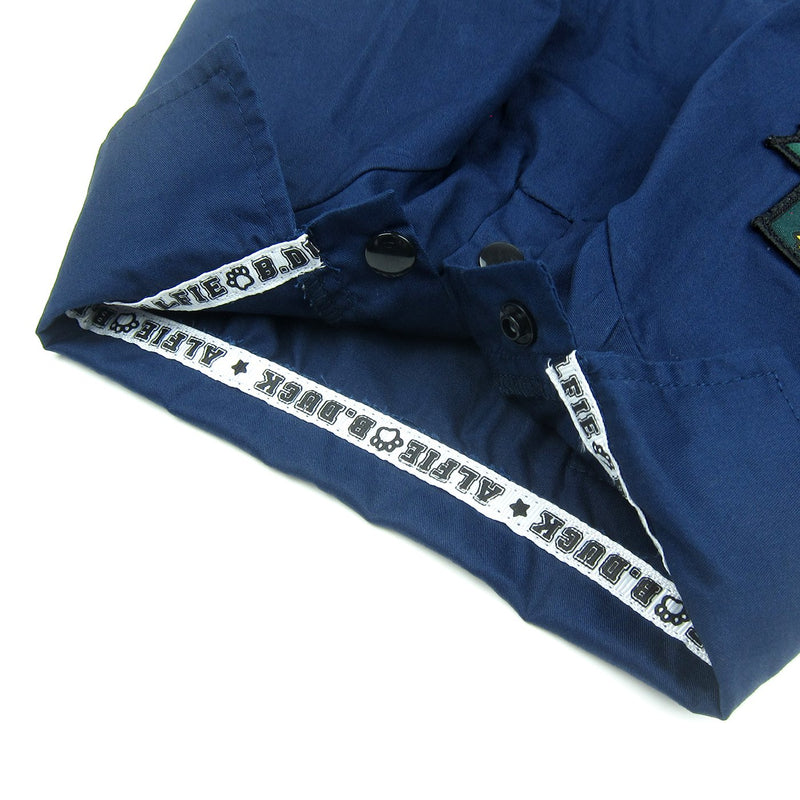 Alfie Pet - Asher Military Polo Shirt - Color: Navy, Size: Medium - PawsPlanet Australia