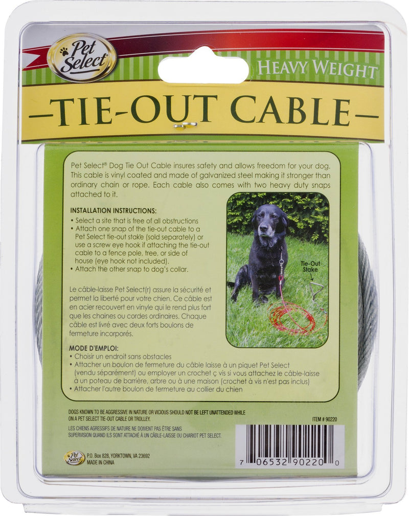 [Australia] - Pet Select 20' Heavy Weight Tie-out Cable 