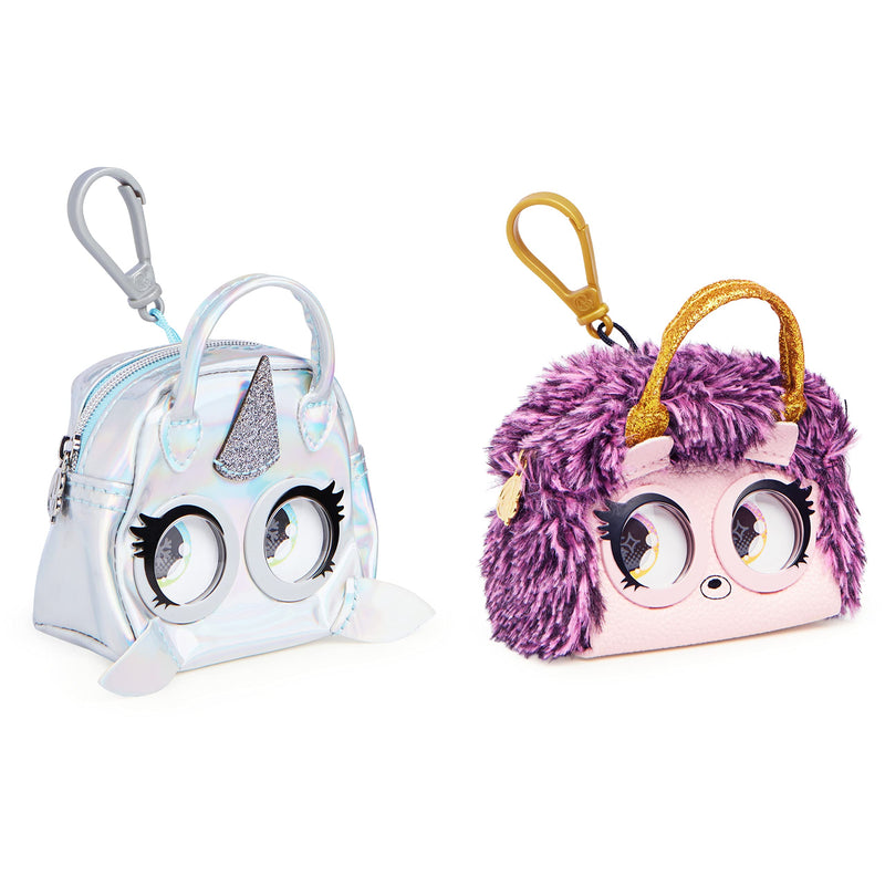 Purse Pets Micros, Edgy Hedgy Hedgehog and Narwow Narwhal Stylish Small Purse 2-Pack with Eye Roll Feature, Kids Toys for Girls Aged 5 and up 2 Pack - PawsPlanet Australia
