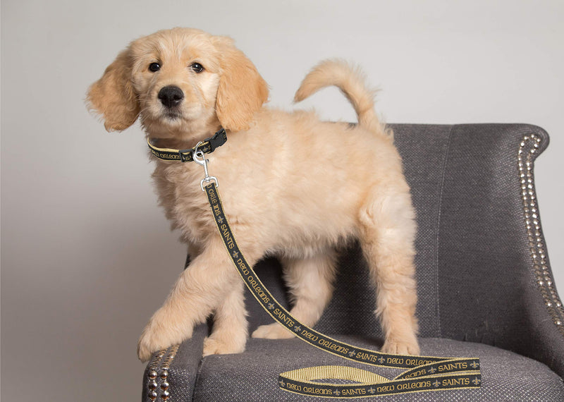 [Australia] - Pets First NFL Sports Dog Pet Leash, Available in Various Teams and Sizes New Orleans Saints Medium 