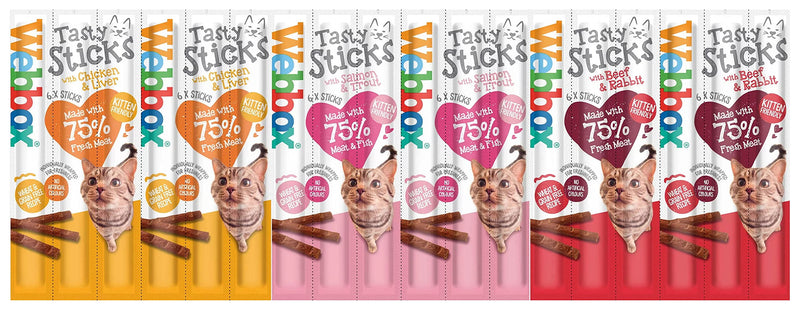 Webbox Cats Delights Tasty Stick Treats - Variety Pack - PawsPlanet Australia