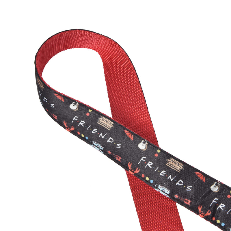 Friends TV Show Iconic Graphics Dog Leash - Friends Dog Lead, Puppy Leash, Leash for Dogs, Dog Leashes, Cute Dog Leash, Black Dog Leash, Red Dog Leash, Friends Pet Leash for Puppy, Dog Walking leash 4 Foot - PawsPlanet Australia