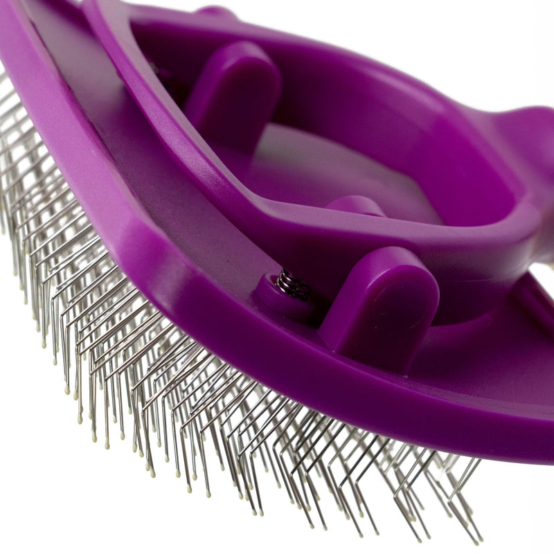 Pivoting Slicker Brush, Moving Brush Head - PawsPlanet Australia