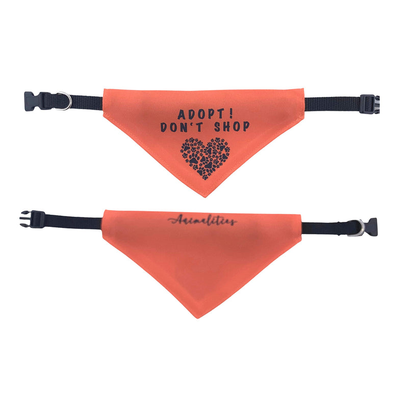 Charity Adopt Don't Shop Slip-On Pet Bandana for rescue Dogs, Cats and Rabbits (X-Small) XS - PawsPlanet Australia