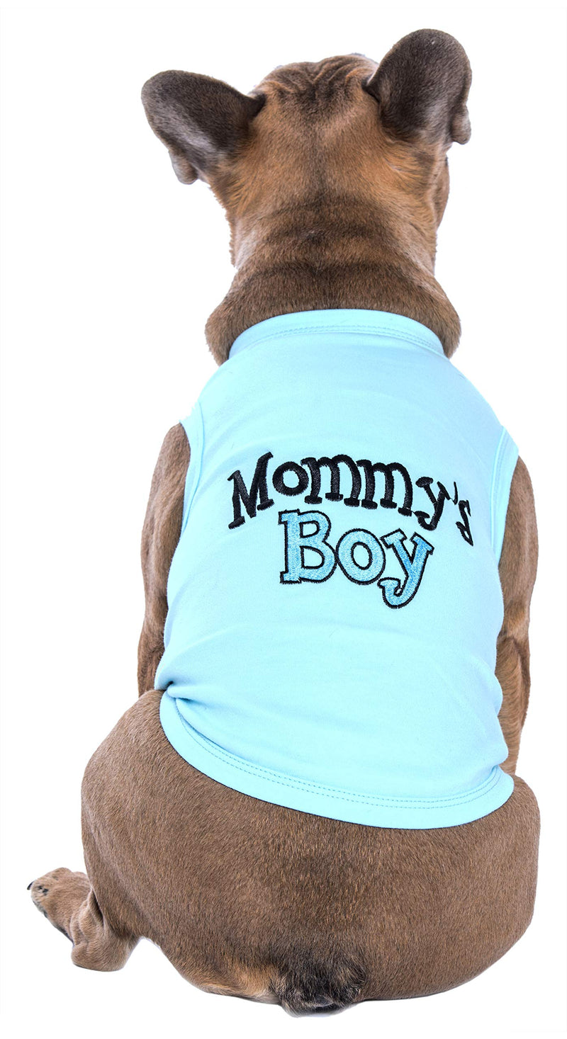 Parisian Pet Dog Cat Clothes Tee Shirts Mommy's Boy T-Shirt XX-Small - PawsPlanet Australia