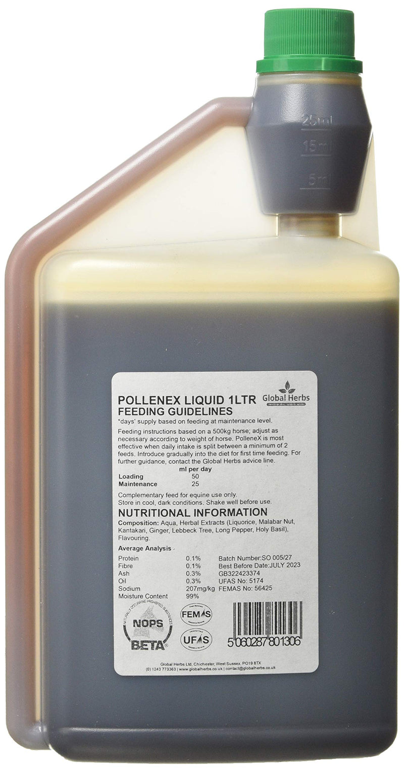 Global Herbs Pollenex Liquid 1 l (Pack of 1) - PawsPlanet Australia
