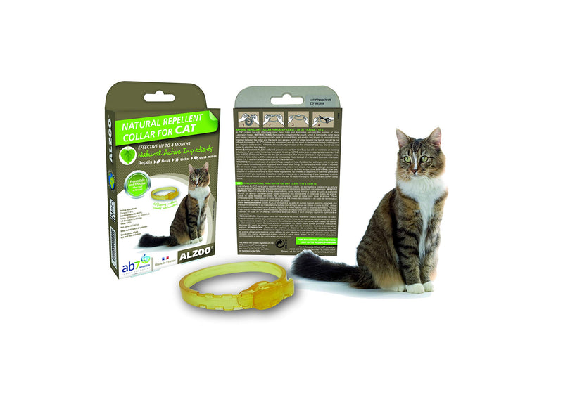 [Australia] - ALZOO Natural Repellent Flea & Tick Collar for Cats 1-oz box 1-count 