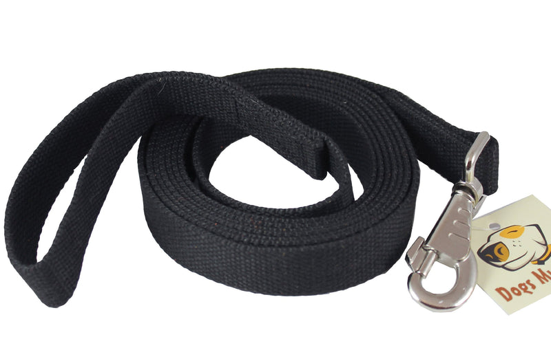 [Australia] - Dog Leash 1" Wide Cotton Web 10 Feet Long for Training Swivel Locking Snap, Pitt Bull, Cane Corso 