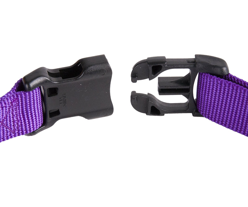 [Australia] - GoGo Pet Products GoGo Comfy Nylon 3/4-Inch X 14” inch – 20” inch Adjustable Pet Collar, Medium Purple 