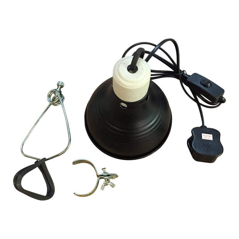 Finest-Filters 14cm Reptile Vivarium Lighting Dome Ceramic Heating Bulb Lamp Holder with Switch - PawsPlanet Australia