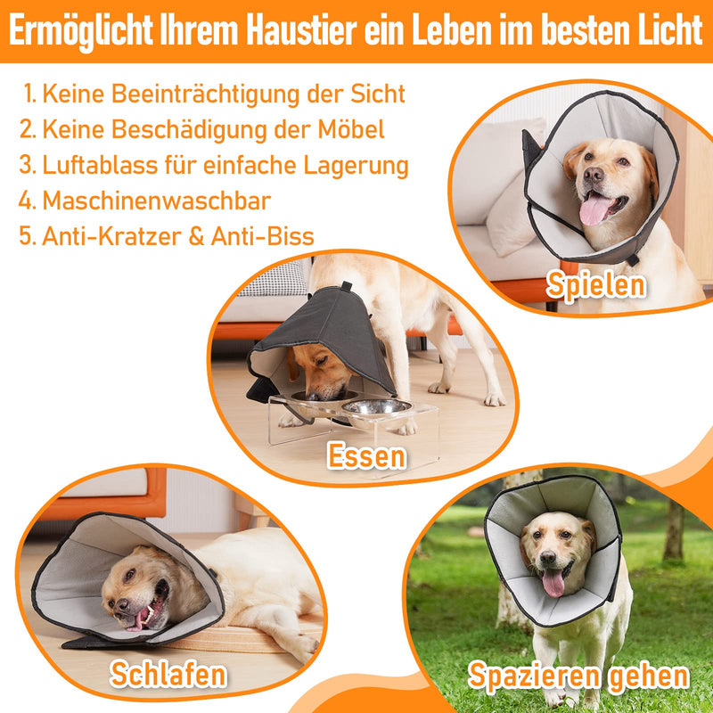 Neck collar for dogs, lightweight comfortable soft recovery Elizabethan collar for pets, adjustable protective collar for dogs, animal collar Elizabethan collar for pets M - PawsPlanet Australia