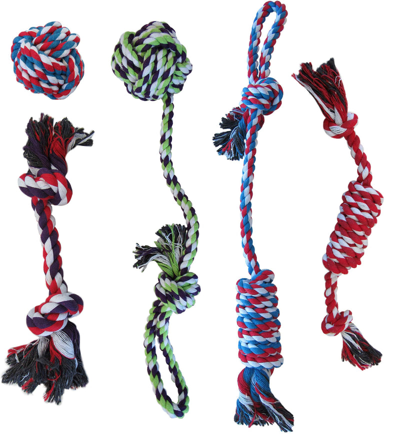 [Australia] - ROPE DOG TOYS FOR SMALL DOGS AND MEDIUM DOGS - BENEFITS NONPROFIT DOG RESCUE - DOG CHEW TOYS FOR SMALL AND MEDIUM BREEDS - COTTON DOG TOYS FOR BOREDOM 